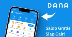 Dapatkan saldo DANA gratis hari ini dari link DANA Kaget. (Sumber: Poskota/Faiz)