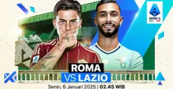 Info live streaming AS Roma vs Lazio. (Sumber: Vidio)