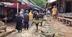 Para wisatawan saat melakukan rekreasi di kawasan wisata Saba Baduy di Kecamatan Leuwidamar, Kabupaten Lebak. (Sumber: Dok. Warga)