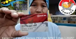 Informasi penyaluran bansos PKH dan BPNT Tahap 1 2025 cair ke Rekening KKS. (Sumber: Poskota/Gabriel Omar Batistuta)