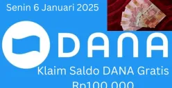 Nomor HP dompet elektronik Anda sudah bisa digunakan untuk klaim saldo DANA gratis Rp100.000 Senin 6 Januari 2025. (Sumber: Poskota/Gabriel Omar Batistuta)