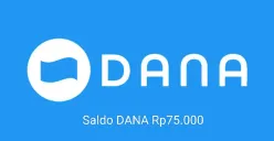 Cara dapat saldo DANA Rp75.000 masuk dompet elektronik. (Sumber: Poskota/Gabriel Omar Batistuta)