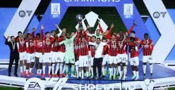 AC Milan menang dramatis atas Inter dengan skor 3-2 pada babak final Piala Super Italia. (Sumber: X/ acmilan)