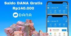 Pakai cara ini untuk klaim saldo DANA Gratis Rp140.000 masuk dompet elektronik. (Sumber: Poskota/Syania Nurul Lita Baikuni)