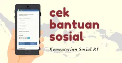 Informasi pengecekan bansos Kemensos 2025. (Sumber: Poskota/Della Amelia)