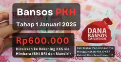 Informasi terbaru penyaluran bansos PKH tahap 1 2025 dengan nominal saldo Rp600.000 akan segera diterima Anda yang NIK KTP dan KK-nya terkomponen sebagai KPM! (Sumber: Poskota/Aldi Harlanda Irawan)