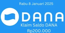 Nomor HP dompet digital Anda berhak klaim saldo DANA Rp200.000 hari ini Rabu 8 Januari 2025. (Sumber: Poskota/Gabriel Omar Batistuta)