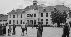 Ilustrasi Kota Tua Jakarta yang saat ini menjadi destinasi wisata. (Sumber: Poskoata/ Bilal Nugraha Ginanjar)