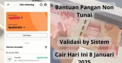 Pencairan saldo bansos BPNT sebesar Rp400.000 via BNI. (Sumber: Poskota/Audie Salsabila)