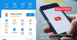 Trik mendapatkan saldo dana Rp540.000 lewat YouTube. (Sumber: Poskota/Yusuf Sidiq)