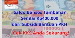 Saldo Tambahan Senilai Rp400.000 dari PKH Validasi Cair, Cek KKS Anda Sekarang! (Sumber: Poskota/Nur Rumsari)