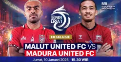 Link live streaming pertandingan Malut United vs Madura United, pada pekan ke-18 Liga 1 2024-25. (Foto: Vidio)