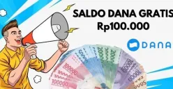 5 cara mudah klaim saldo DANA gratis Rp100.000 langsung masuk rekening dompet elektronik, tanpa syarat apapun. (Sumber: Poskota/Syania Nurul Lita Baikuni)