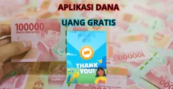 Klaim link dana kaget dari aplikasi penghasil uang yaitu aplikasi DANA dompet elektronik. (Canva)