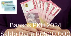 Saldo dana Rp500.000 dari subsidi bansos PKH 2024 untuk NIK e-KTP milik Anda melalui Rekening Bank Mandiri. (Sumber: Poskota/Gabriel Omar Batistuta)