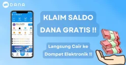 Cara aman klaim saldo DANA gratis hingga Rp150.000 yang bisa langsung dicairkan ke dompet elektronik kamu. (Sumber: Poskota/Aldi Harlanda Irawan)