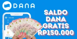 Saldo DANA Gratis Rp150.000 Hanya dengan Daftar Menggunakan Email Aktif (Sumber: Poskota/Nur Rumsari)