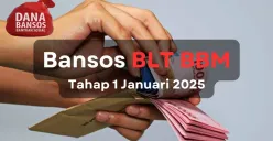 Ilustrasi bansos BLT BBM yang cair kepada KPM di awal tahun 2025. (Sumber: Poskota/Aldi Harlanda Irawan)