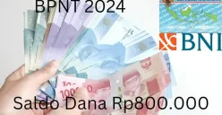 Saldo dana bansos Rp800.000 dari subsidi BPNT 2024 diberikan kepada pemilik NIK e-KTP di wilayah ini melalui Rekening BNI. (Sumber: Poskota/Gabriel Omar Batistuta)