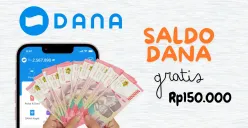 Klaim saldo DANA gratis hari Ini 15 Januari 2025. Tarik uang gratis Rp150.000 ke dompet elektronik sekarang! (Sumber: Poskota/Nur Rumsari)