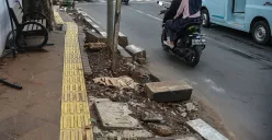 Ilustrasi trotoar. (Sumber: Poskota/Bilal Nugraha Ginanjar)