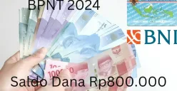 NIK e-KTP atas kepemilikan nama kamu berhasil terima saldo dana bansos Rp800.000 dari subsidi BPNT 2024 via Rekening BNI. (Sumber: Poskota/Gabriel Omar Batistuta)