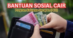 Penyaluran dana bantuan sosial PKH. 