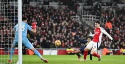 Arsenal gagal tempel Liverpool di puncak Klasemen Liga Inggris setelah bermain imbang 2-2 melawan Aston Villa. (Sumber: X/ Arsenal)