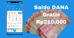 Cara klaim saldo DANA gratis Rp210.000 masuk dompet elektronik. (Sumber: Poskota/Syania Nurul Lita Baikuni)