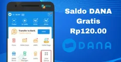 Cara mendapatkan saldo DANA gratis Rp120.000 masuk dompet digital, cek selengkapnya di sini. (Sumber: Poskota/Syania Nurul Lita Baikuni)