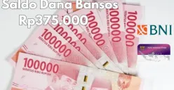 Saldo dana bansos Rp375.000 dari subsidi PIP 2025 cair ke Rekening BNI. (Sumber: Poskota/Gabriel Omar Batistuta)