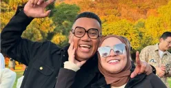 Uya Kuya bersama istrinya Astrid saat liburan di Amerika Serikat yang berujung keributan di lokasi kebakaran di Los Angeles (LA). (Sumber: Instagram Uya Kuya)