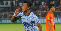 Mantan striker Timnas Indonesia, Lerby Eliandry, jadi bintang kemenangan PSPS Pekanbaru atas Persiraja Banda Aceh di 8 besar Liga 2 2024-25. (Sumber: Instagram @pspsriau)