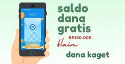 Klaim saldo DANA gratis Rp150.000 dari link DANA Kaget. (Sumber: Poskota/Della Amelia)