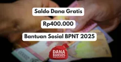 Saldo Dana Gratis Rp400.000 akan disalurkan untuk Anda yang terdata sebagai KPM dari bantuan sosial BPNT alokasi Januari dan Februari 2025 (Sumber: Poskota/Herdyan Anugrah Triguna)