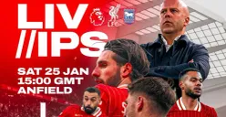 Cek prediksi starting line up XI Liverpool vs Ipswich Town di pekan 23 Liga Inggris 2024/2025 (Sumber: Instagram @liverpool)