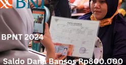 NIK KTP atas nama kamu di wilayah ini tercatat menerima saldo dana bansos Rp800.000 dari subsidi BPNT 2024 via Rekening BNI. (Sumber: Poskota/Gabriel Omar Batistuta)