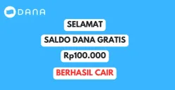  Cair mudah saldo DANA gratis hingga Rp100.000 setiap hari. Ini cara mendapatkannya. (Sumber: Poskota/Herdyan Anugrah Triguna)