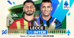 Live streaming Lecce vs Inter Milan. (Sumber: Vidio)