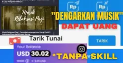 Ilustrasi mendengarkan musik bisa mendapatkan saldo DANA gratis. Cek aplikasi penghasil uang 2025 terbukti membayar di sini. (Sumber: Poskota/Fani Ferdiansyah)