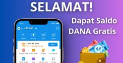 Cara dapat saldo DANA gratis Rp225.000 yang langsung cair ke dompet digital. (Sumber: Poskota/Audie Salsabila)