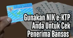 NIK e-KTP KPM merupakan salah satu kunci untuk mengecek status nama penerima Bansos PKH dan BPNT (Sumber: Poskota/Dadan Triatna)