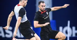 Bek Timnas Indonesia, Jordi Amat berlatih bersama JDT FC jelang pertandingan leg kedua semifinal Piala Malaysia 2024-25. (Sumber: Instagram @officialjohor)