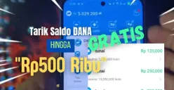 Cara dapat saldo DANA gratis hingga Rp500.000 dari aplikasi penghasil uang gratis viral 2025. (Sumber: YouTube Herz ID)