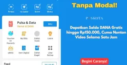 Hanya nonton video, saldo DANA bertambah Rp150.000! Begini cara mendapatkannya. (Sumber: Poskota/Yusuf Sidiq)