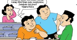 Obrolan Warteg : Kerja Dari Mana Saja (Sumber: Poskota/ Yudhi Himawan)