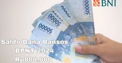 Nomor rekening BNI Anda telah terima saldo dana bansos Rp800.000 dari BPNT susulan 2024. (Sumber: Poskota/Syania Nurul Lita Baikuni)