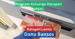 Dana bansos PKH kategori lansia periode Januari-Maret 2025 segera cair. (Canva)