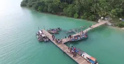 Kawasan wisata Pulau Liwungan milik Pemkab Pandeglang dikelola pihak ketiga. PAD dari kawasan itu ditargetkan Rp253 di 2025 ini. (Sumber: Dok. BPKD Pandeglang)