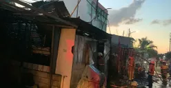 Kebakaran lapak barang bekas di kawasan Tanjung Priok, Jakarta Utara, Selasa, 1 Juli 2025. (Sumber: Damkar Jakarta Utara)